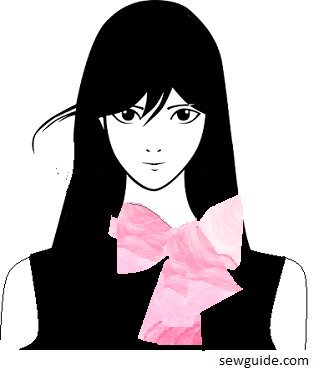 Pussy Bow collar / Tie neck collar