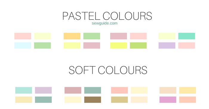 pastel and soft colour combinations for clothes