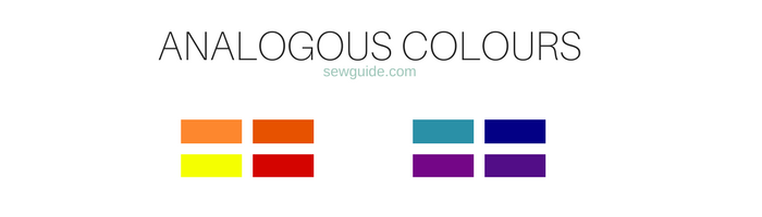 fashion colour wheel for clothes -analogous colors