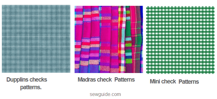 duplin check, madras check, mini check