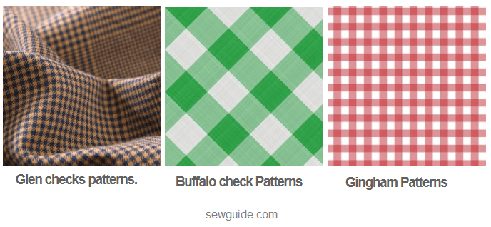 glen check, buffalo check, gingham check