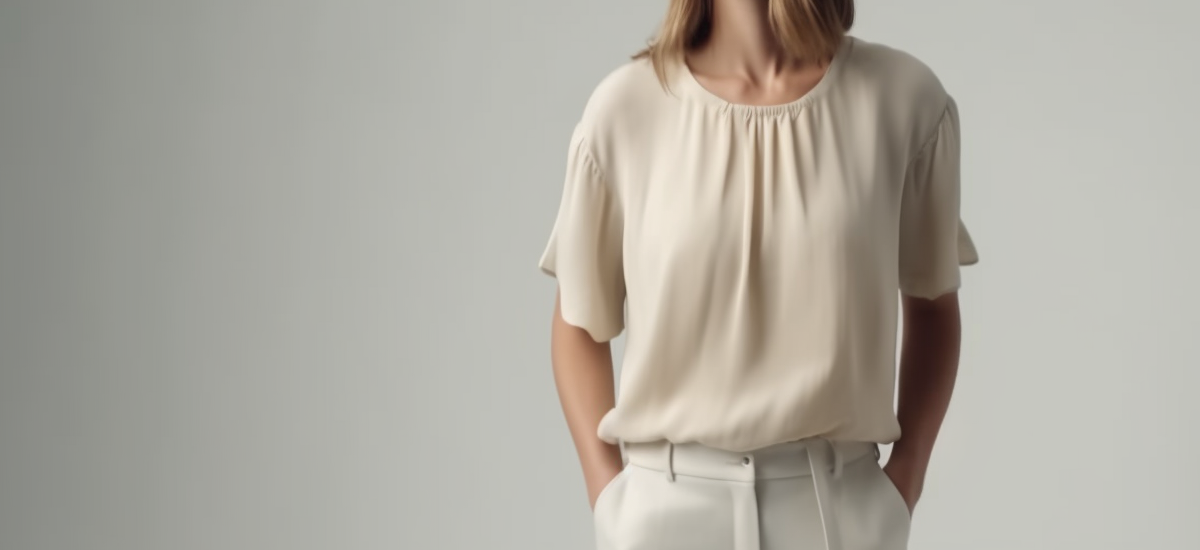 round neckline on a chiffon top