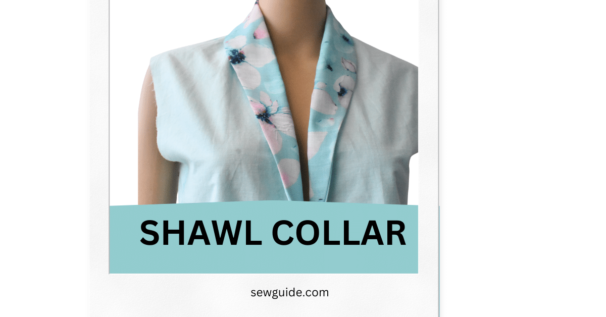 shawl collar on a dress form - tutorial