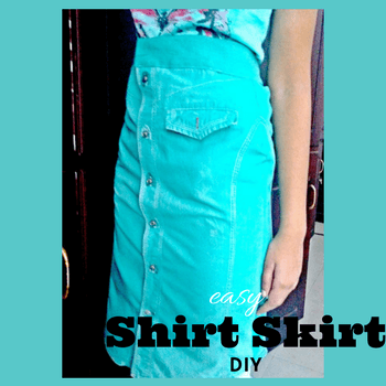 how to make a shirt skirt