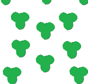 trefoil fabric pattern